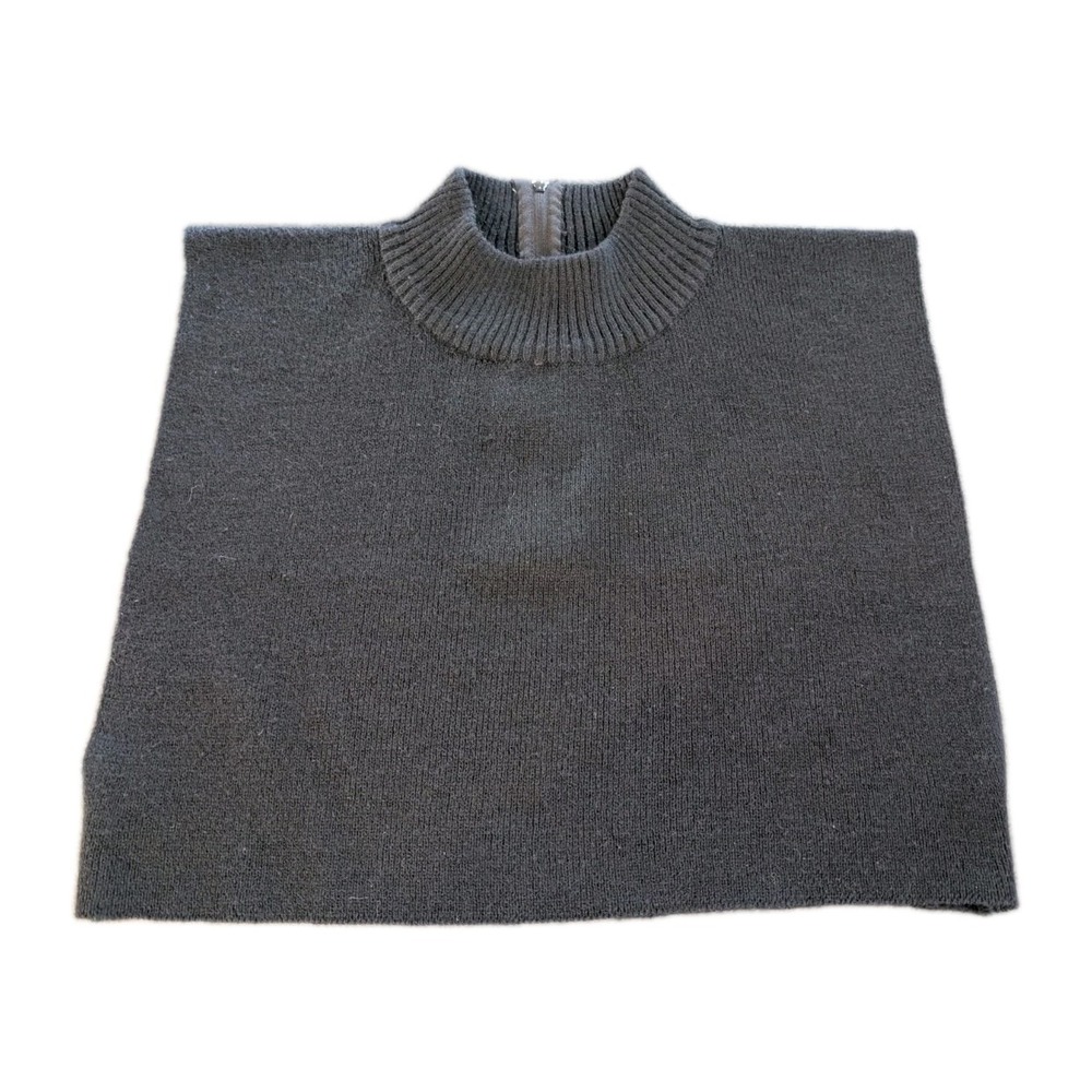 Vintage Collectif Mock Neck Dickey Collar Turtleneck Half Tops Mock Sleeveless